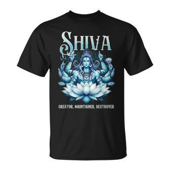 Shiva Creator Maintainer Destroyer Hindu Gods Lord Shiva Camiseta unisex - Regaloses