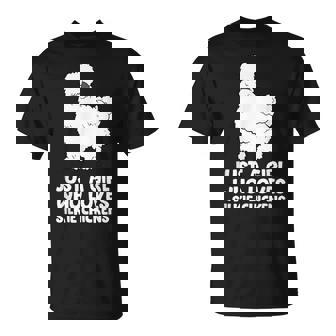 Silkie Chicken Lady Just a Girl Who Loves Silkie Chickens T-Shirt - Monsterry
