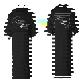 Silueta Bandera Ucraniana Miguel Ángel Manos Ucrania Camiseta unisex - Regaloses