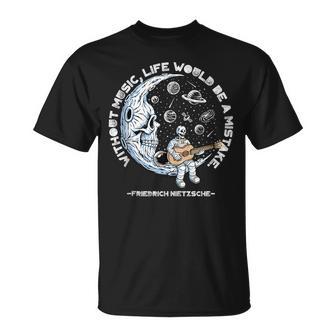 Sin Música Laida Sería Un Error F Nietzsche Sin Mangas Camiseta unisex - Regaloses