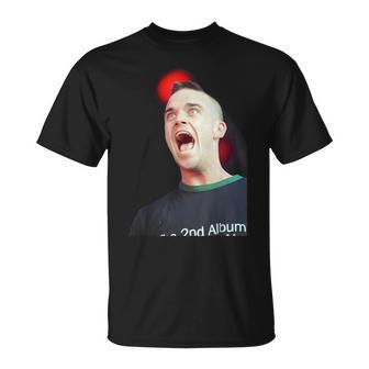 Singer Robbie Williams Of Take That Live T In The Park 1998 T-Shirt - Geschenkecke