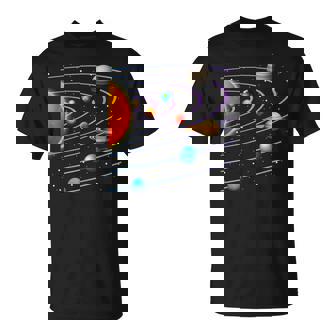 Sistema Solar Camisa Planetas Organizado Por Distancia Del Sol Camiseta unisex - Regaloses