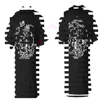 Skeleton Coffee Cheer Mom Surviving Comp Weekend T-Shirt | Mazezy
