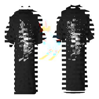 Ski Rabbit Ski And Snowboard Bunny T-Shirt - Monsterry