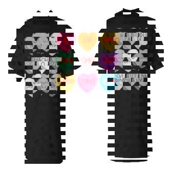 Skibidi Valentine's Day Rizz Candy Heart Groovy T-Shirt | Mazezy
