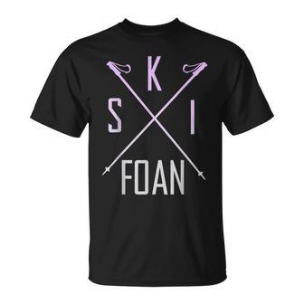 Skifoan Ski Ski Ski Ski Ski Ski Ski Mountain T-Shirt - Geschenkecke