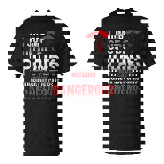 Skydiving Parachute Paraglide T-Shirt - Monsterry