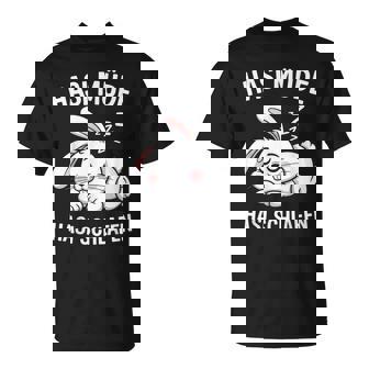 Sleeping Rabbit Hasi Tired Hasi Sleeping S T-Shirt - Geschenkecke