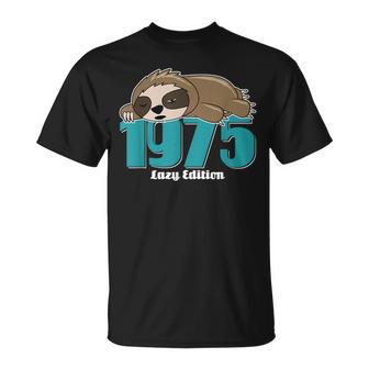 Sloth Birth Year 1975 Birthdayintage 1975 T-Shirt - Geschenkecke