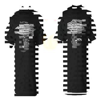 Sloth Hindenburg Blimp Flying Sloths Premium T-Shirt T-Shirt - Monsterry