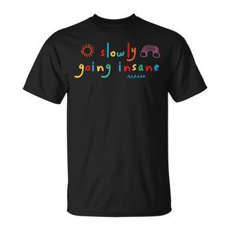 Slow Crazy Kidcore Clowncore Aesthetic T-Shirt - Geschenkecke