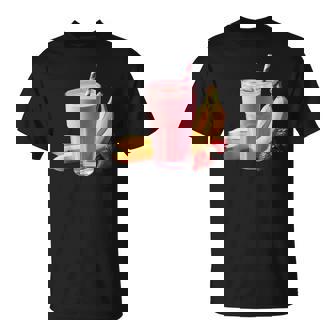 Smoothie À La Fraise Et À La Banane T-Shirt - Cadeauxyz