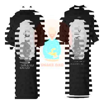 Snake Dad Reptile Reptilian Lizard Lizards Squamate Scales T-Shirt - Monsterry
