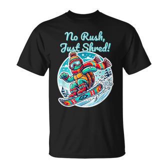 Snowboard Turtle Snowboard Winter Turtle T-Shirt - Geschenkecke