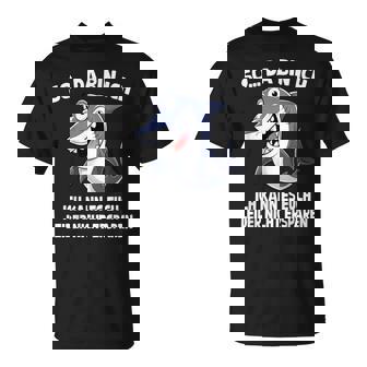 So Da Bin Ich Hai Lustiger Ironischer Haifisch Spruch T-Shirt - Geschenkecke