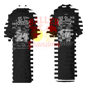 Softball And Baseball Lover Grandma Perfect Mother’S Day T-Shirt - Seseable