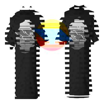 Solar Retro I Energía Solar Panel Solar Energía Camiseta unisex - Regaloses