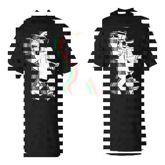 Space Astronaut Music Radio Retro Vintage Cool Disco T-Shirt - Thegiftio