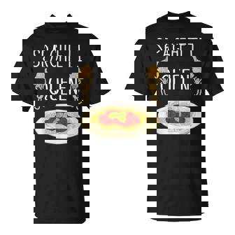 Spaghetti Queen Italian Carbonara Bolognese Pasta Noodle T-Shirt - Monsterry