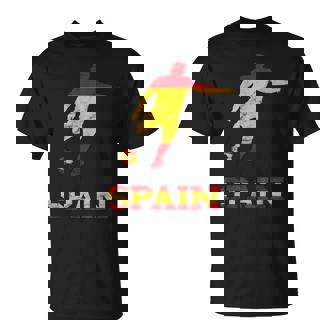 Spain Spanish Soccer Player Spain Flag Espana Spanish Pride T-Shirt - Monsterry