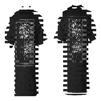 Spider Lily In Japanese Grunge Anime Floral Aesthetic Tank Top T-Shirt - Monsterry