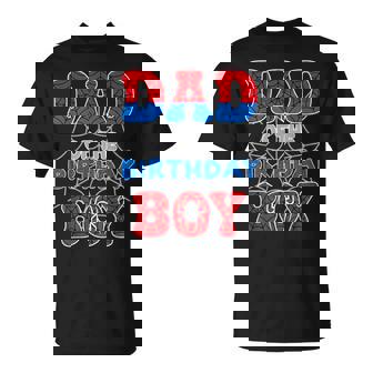 Spider Web Birthday Party Dad Of The Birthday Boy T-Shirt - Monsterry