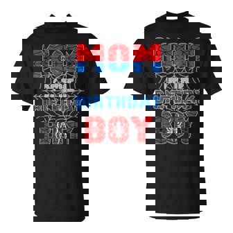Spider Web Birthday Party Mom Of The Birthday Boy T-Shirt - Thegiftio