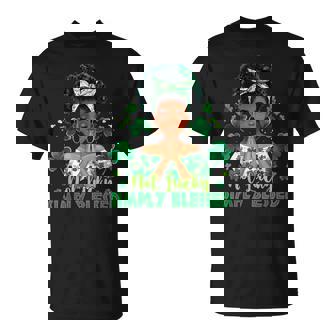 St Patrick's Day Not Lucky Simply Blessed Afro Black Women T-Shirt - Thegiftio UK