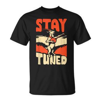 Stay Tuned Mountain Goat Banjo Music Bluegrass T-Shirt - Geschenkecke