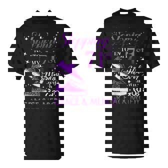 Stepping Into My 71st Birthday With God's Grace & Mercy Girl T-Shirt - Monsterry