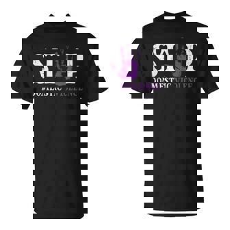 Stop Domestic Violence Hand Awareness Support Men Women Kids T-Shirt - Monsterry