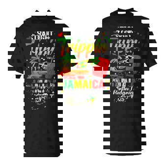 Straight Trippin' Jamaica Vacation 2025 Birthday Family Trip T-Shirt - Thegiftio UK