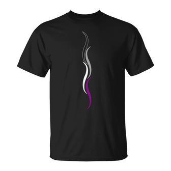 Subtle Asexual Pride Lines Asexuality Ace Pride Flag T-Shirt - Geschenkecke