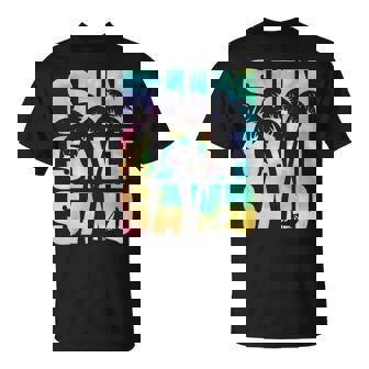 Sun Salt Sand Beach Lover Summer Vacation Palm Tree T-Shirt - Monsterry