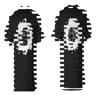 Sunflower Peace Sign Tshirt Retro 60s 70s Love Shirt T-Shirt - Monsterry