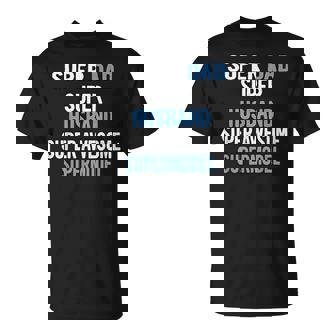 Super Dad Husband Super Awesome Supermodel T-Shirt - Monsterry