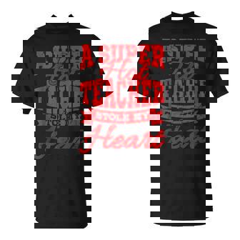 A Super Hot Teacher Stole My Heart Teacher Valentines Day Tank Top T-Shirt - Monsterry