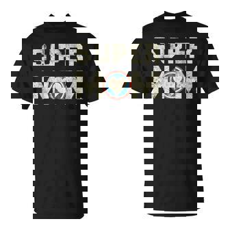 Super Mom Superheroine Mama Mother Heroine Star Sign T-Shirt | Mazezy