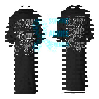 Support The Fighters Sexual Assault Awareness Teal Ribbon T-Shirt - Seseable