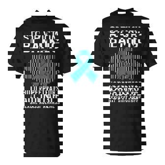 Support Sexual Assault Awareness Teal Ribbon T-Shirt - Seseable