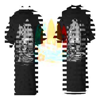 Surfboarder Hawaii Wave Surfing Beach Surfer T-Shirt - Thegiftio UK