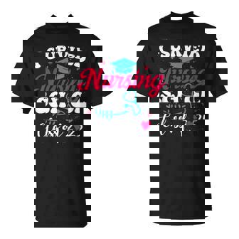I Survived Nursing School Class Of 2025 Nurse Graduation T-Shirt - Thegiftio UK