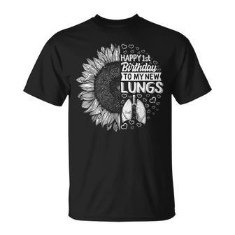 Survivor Of Lung Transplantation Happy 1St Birthday My New Lunge T-Shirt - Geschenkecke