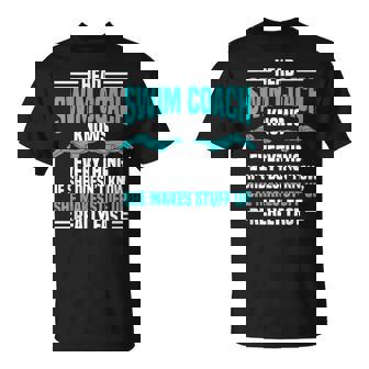 Swim Coach Head Professional Instructor Swimming Lesson T-Shirt - Monsterry