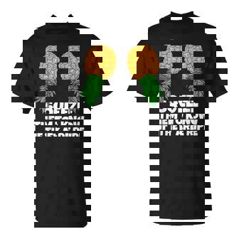Swinging Squeeze Ripe Pineapples Upside Down Swinger Women T-Shirt - Monsterry