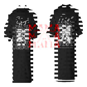 T-Ball Mama Mom Mother's Day Coquette -Ball T-Shirt | Mazezy
