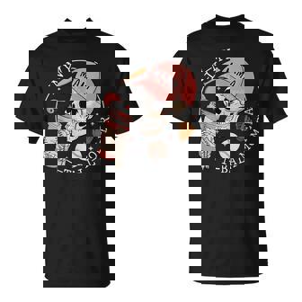 In My T-Ball Mom Era Skeleton Baseball Mother's Day Womens T-Shirt - Monsterry