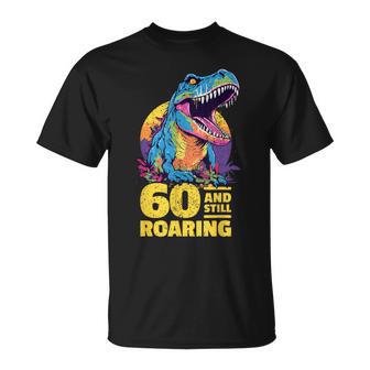 T-Rex Age 60 Year Old Dinosaur Milestone 60th Birthday T-Shirt - Monsterry UK