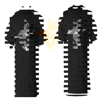 Tan Tabby And Tortoise Calico Cat T-Shirt - Monsterry