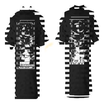 Tarot Card Vintage Crescent Moon Calico Cat Mom Cat Lovers Tank Top T-Shirt - Monsterry